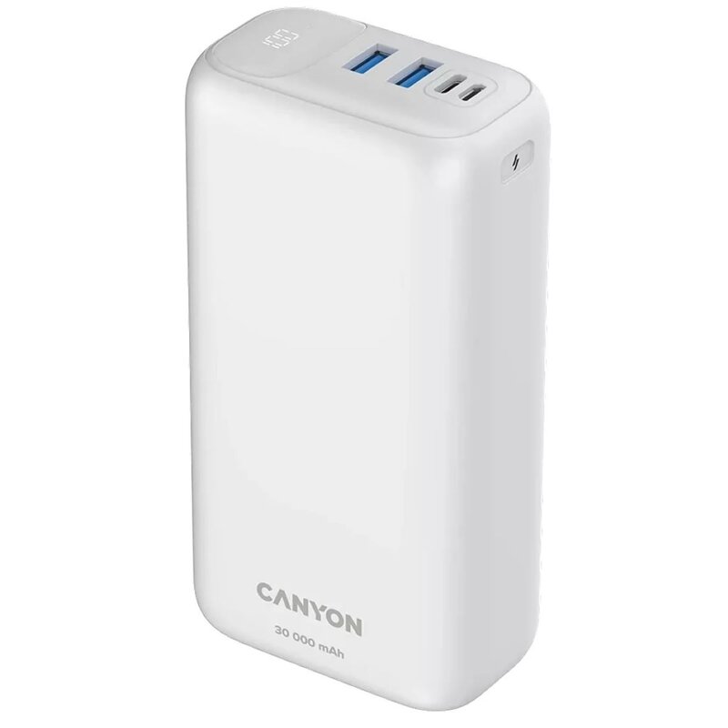 Canyon PB-301 Biały 30000mAh OC 3.0 PD 20W Biały