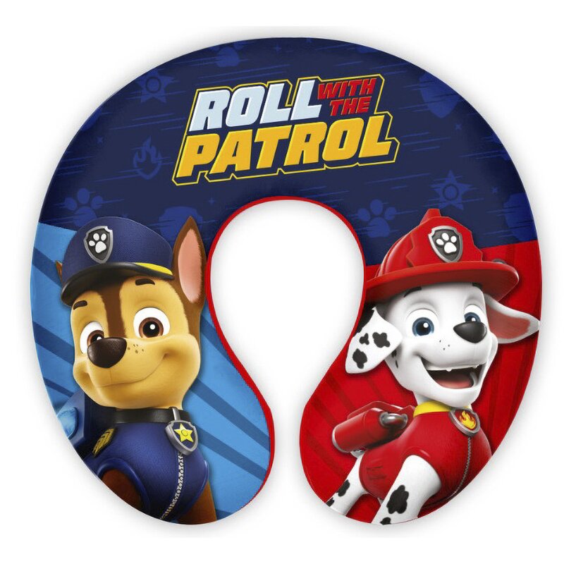 Poduszka podróżna NICKELODEON Psi Patrol Boys Chase Niebieski