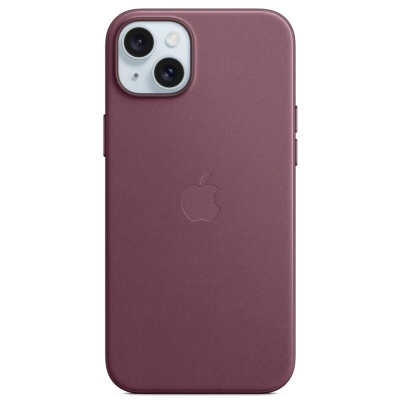 Etui Apple FineWoven z MagSafe do iPhone’a 15 Plus rubinowa morwa
