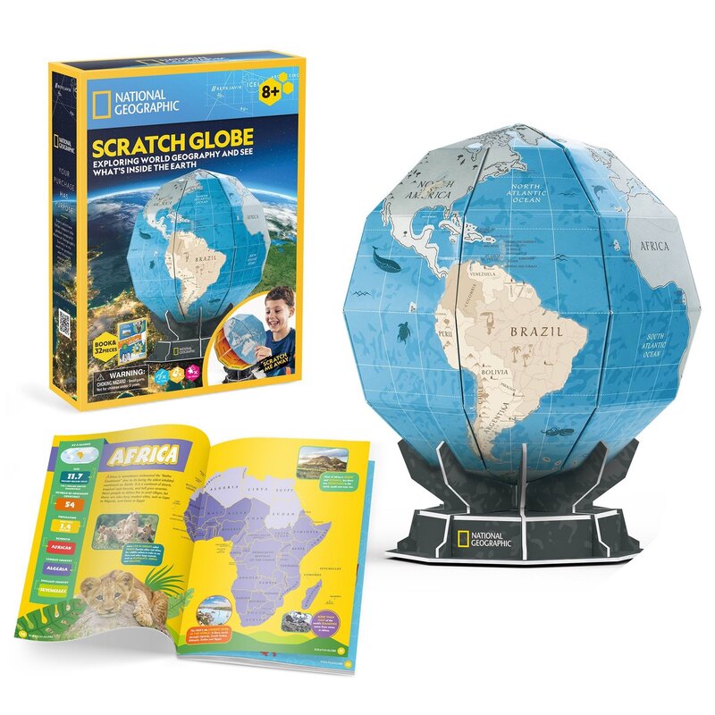 Puzzle 3D CUBIC FUN National Geographic Globus 306-DS1082H (32 elementy)