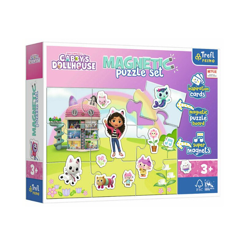 Puzzle magnetyczne TREFL Świat Gabi 93383