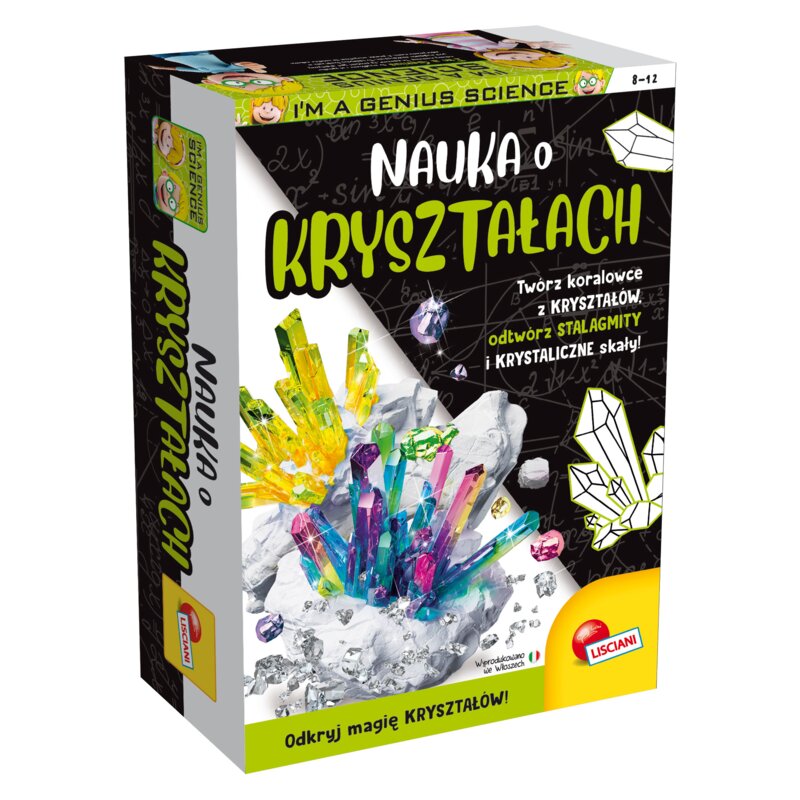 Zestaw kreatywny LISCIANI I'm a Genius Nauka o kryształach 304-PL100217