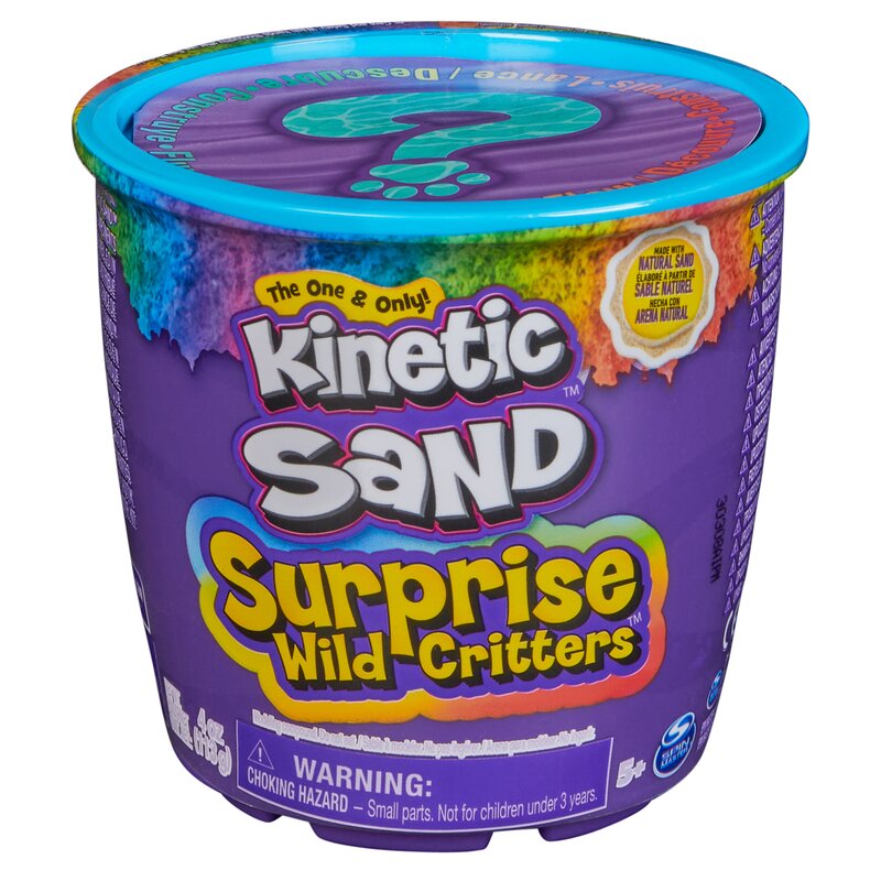 Piasek kinetyczny SPIN MASTER Kinetic Sand Niespodzianka Dzikie stworzenia 6066956 (1 zestaw)