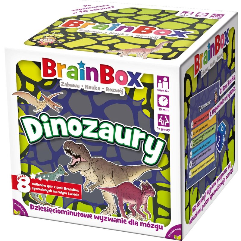 Gra karciana REBEL BrainBox Dinozaury