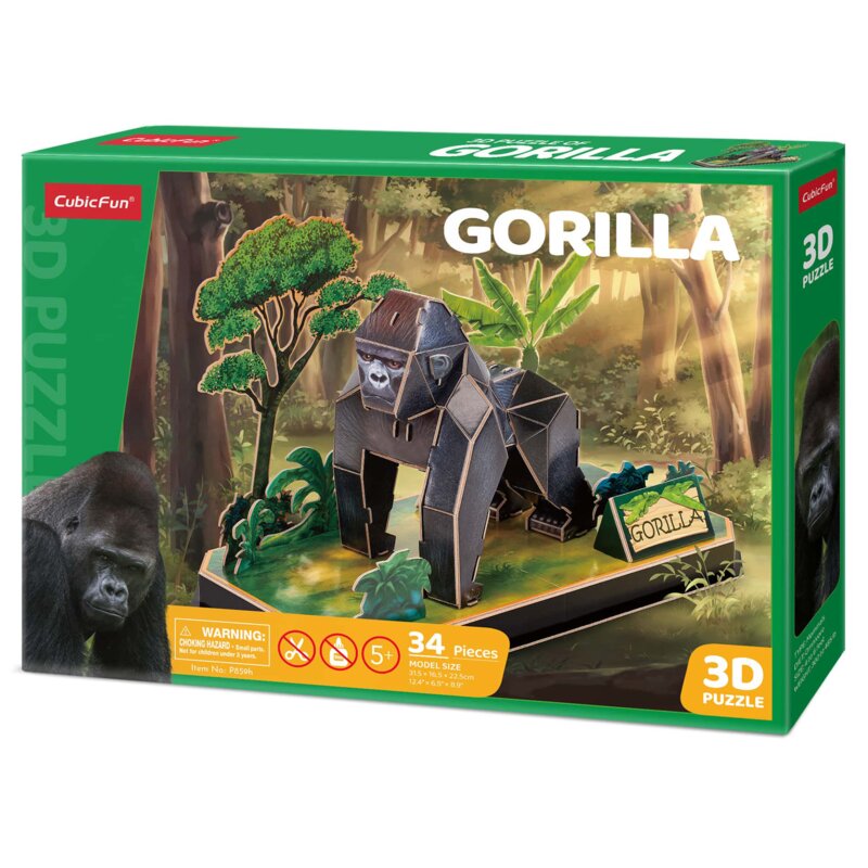 Puzzle 3D CUBIC FUN Goryl 306-P859H (34 elementy)