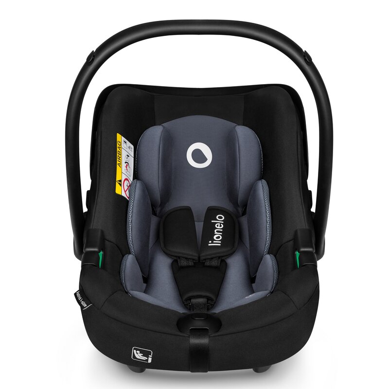 Fotelik samochodowy LIONELO Astrid I-Size 40-87 cm (0-13 kg) Czarno-szary