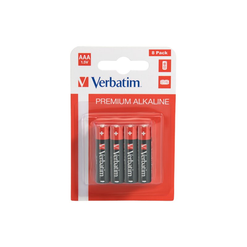 Baterie AAA LR3 VERBATIM Premium Alkaline 49502 (8 szt.)