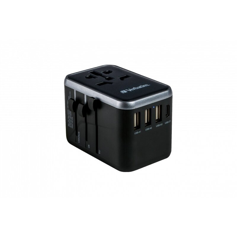 Verbatim UTA-04 World to World USB-A USB-C QC 3.0 PD 61W