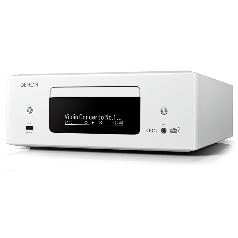 Denon CEOL RCDN-12 DAB 2.1-kanałowy Wi-Fi Bluetooth AirPlay Biały