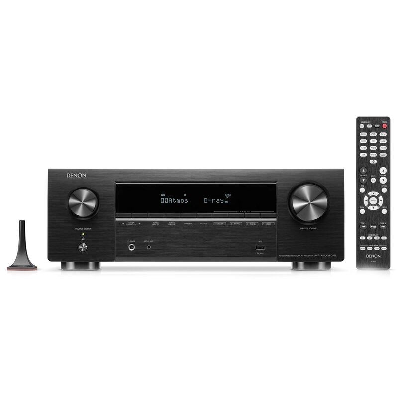 Denon AVR-X1800H DAB 7.2-kanałowy Dolby Atmos DTS X Wi-Fi Bluetooth AirPlay Czarny