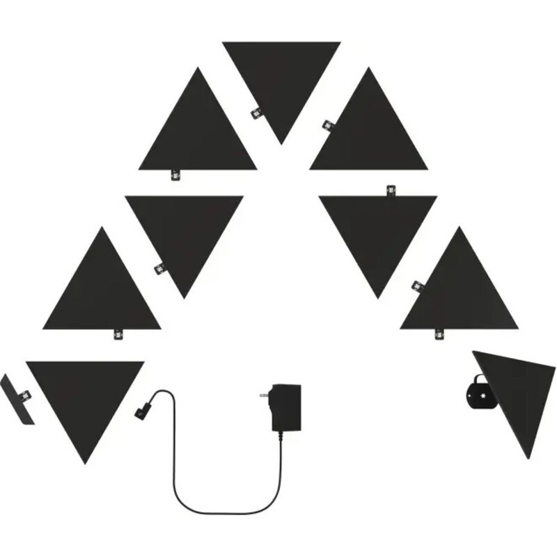 Panele świetlne NANOLEAF NL47-0102TW-9PK Czarny (9 sztuk)