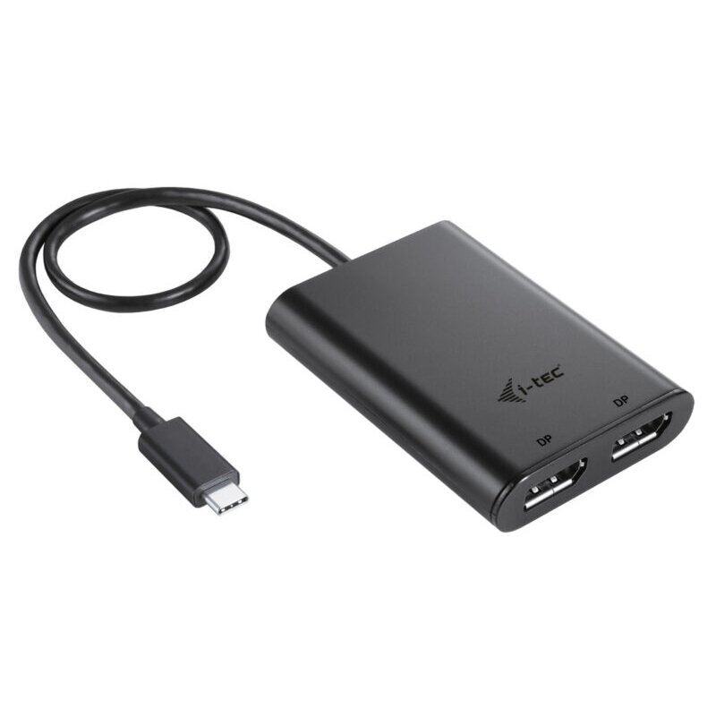 i-tec USB-C Dual 4K/60Hz 8K/30Hz DP Video Adapter