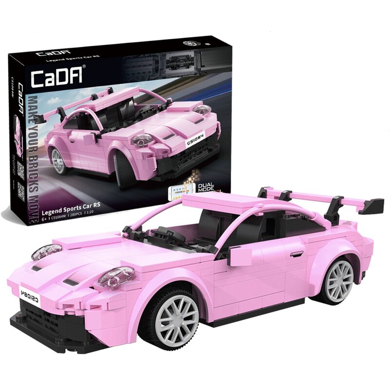 Klocki plastikowe CADA Make Your Bricks Move Legend Sports Cars RS Zdalne sterowanie C51084W