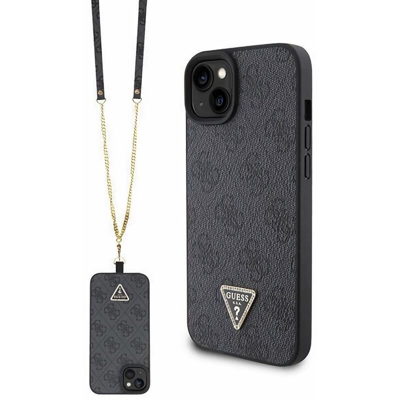 Guess Crossbody 4G Metal Logo GUHCP15MP4TDSCPK do iPhone 15 Plus Czarny