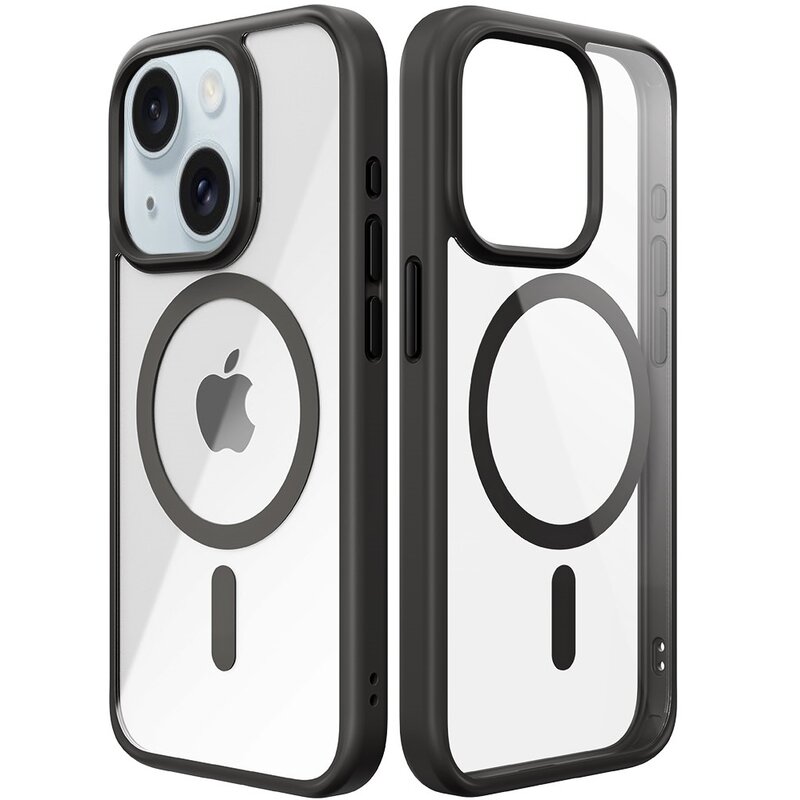 Etui ROCK Guard MagSafe do Apple iPhone 15 Czarno-przezroczysty