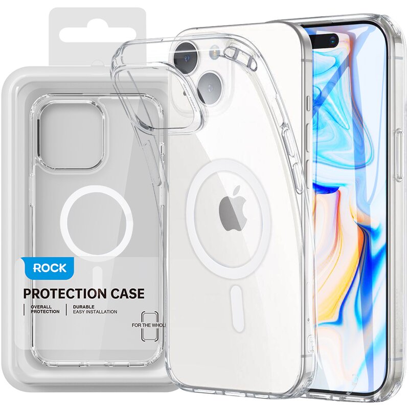 Etui ROCK Crystal MagSafe do Apple iPhone 15 Przezroczysty