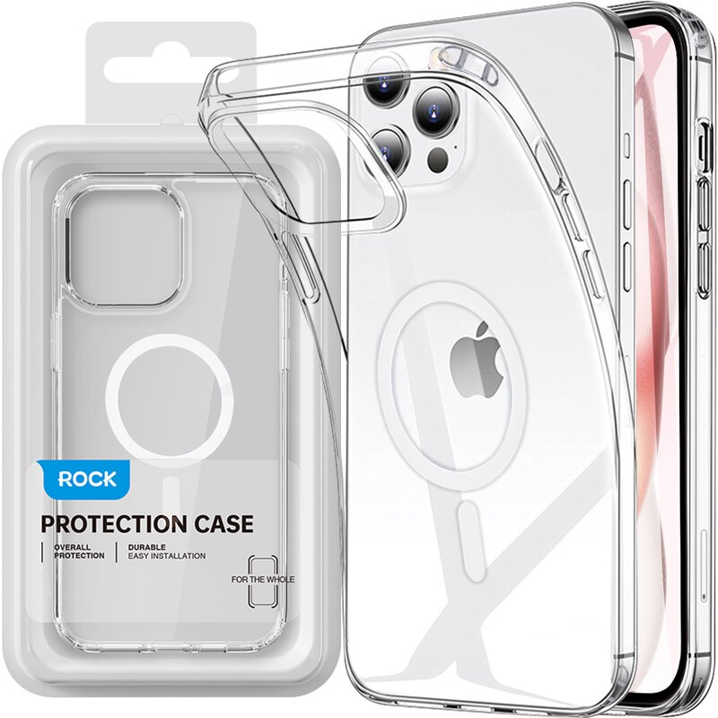 Etui ROCK Crystal MagSafe do Apple iPhone 15 Pro Przezroczysty