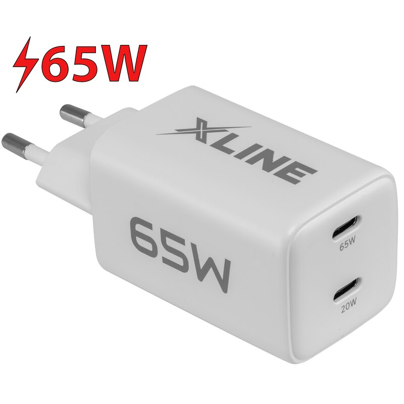 Ładowarka sieciowa XLINE WCG652CW 65W GAN Biały