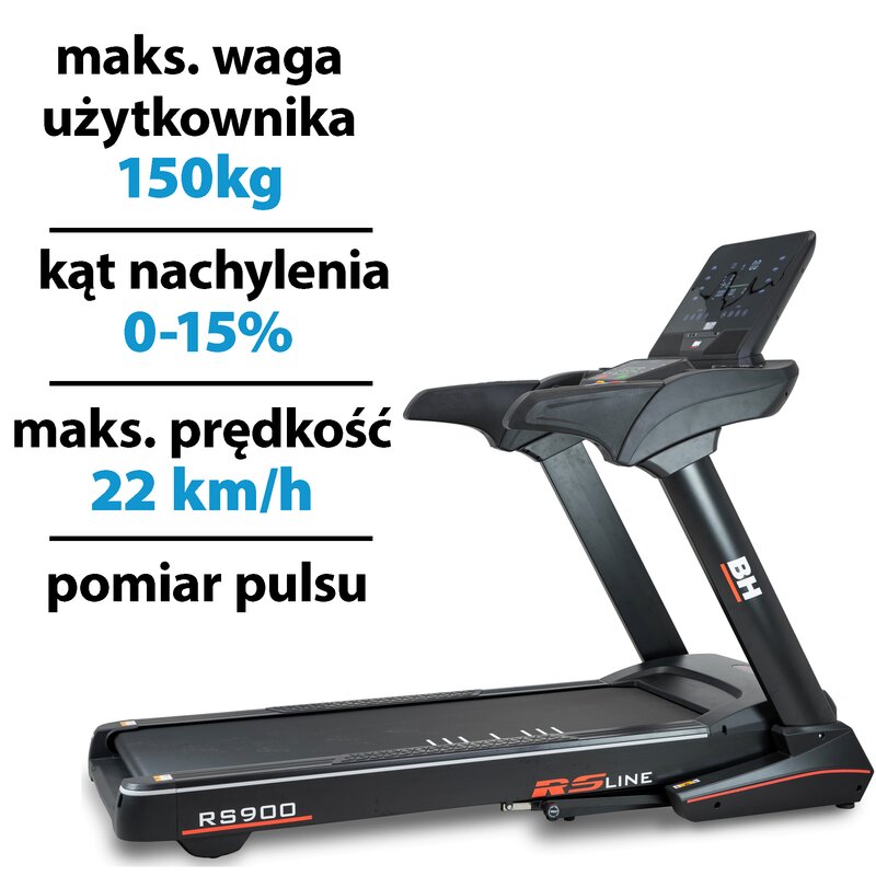 Bieżnia elektryczna BH FITNESS RS Line RS900 1839W 22km/h