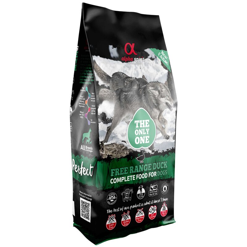 Karma dla psa półwilgotna ALPHA SPIRIT Kaczka 12 kg
