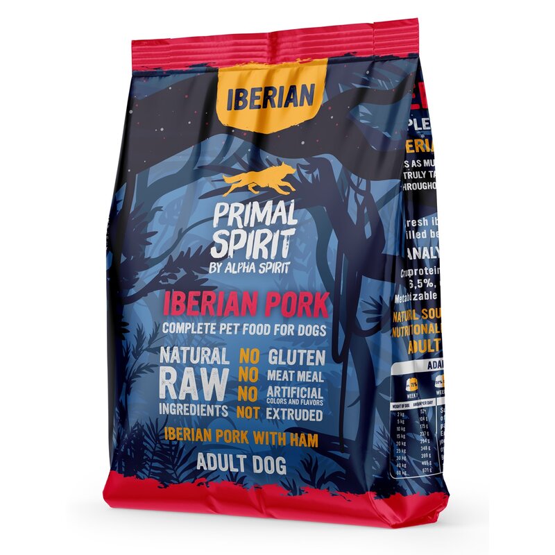 Karma dla psa półwilgotna PRIMAL SPIRIT Iberian Pork 1 kg