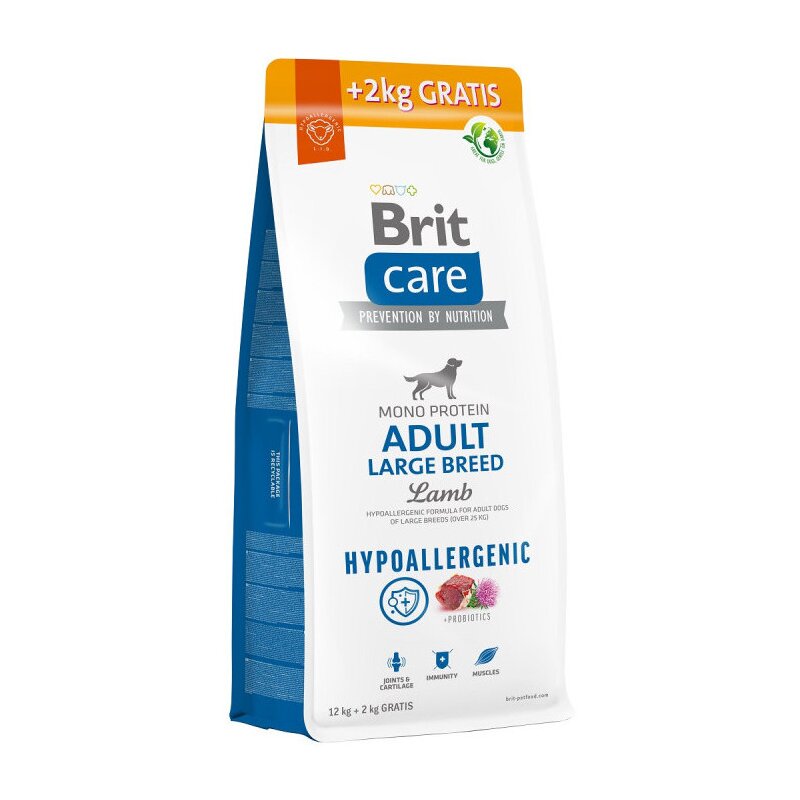 Karma dla psa BRIT Care Hypoallergenic Jagnięcina 12 kg + 2 kg