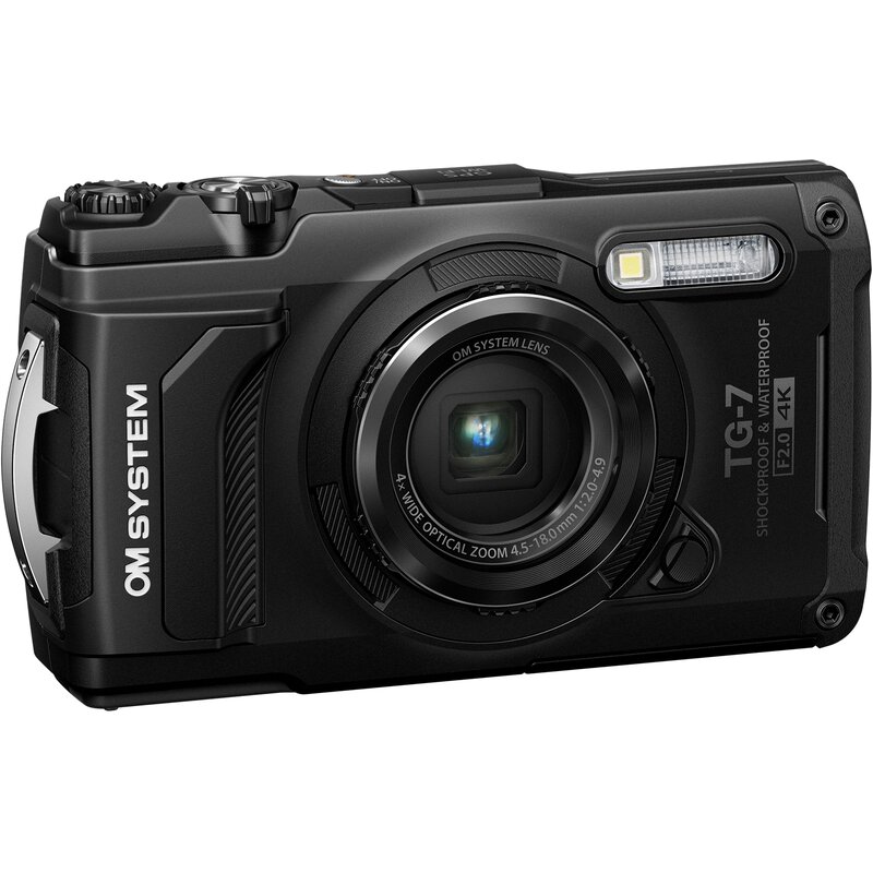 Aparat OLYMPUS OM System TG-7 Czarny, 12.1Mpix, 4x zoom