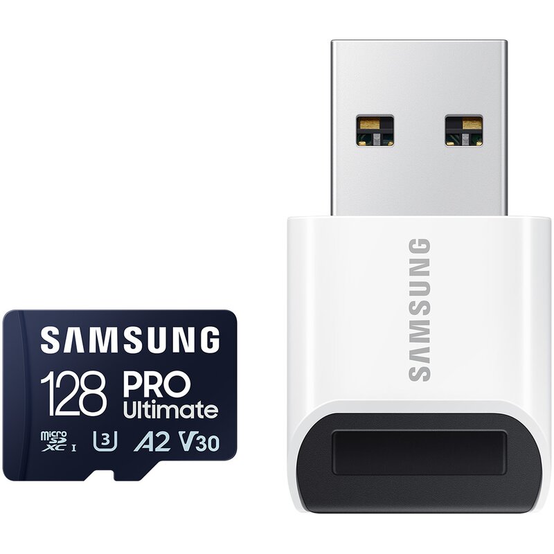 Karta pamięci SAMSUNG Pro Ultimate microSDXC 128GB + Czytnik