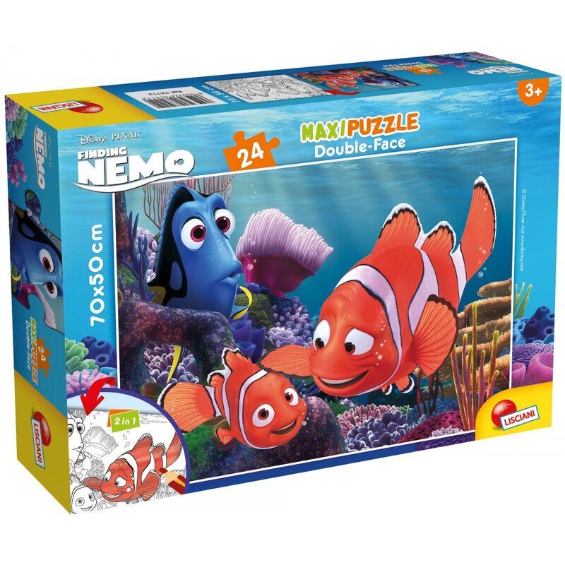 Puzzle LISCIANI MaxiFloor Disney Pixar Gdzie jest Nemo 304-74112 (24 elementy)