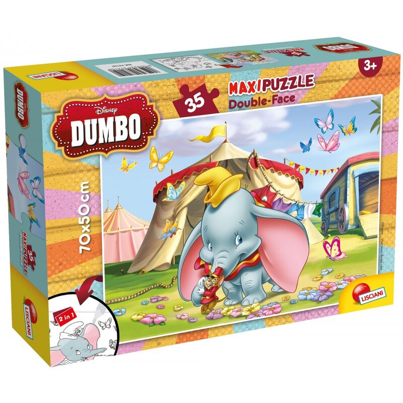 Puzzle LISCIANI MaxiFloor Disney Dumbo 304-74150 (35 elementów)