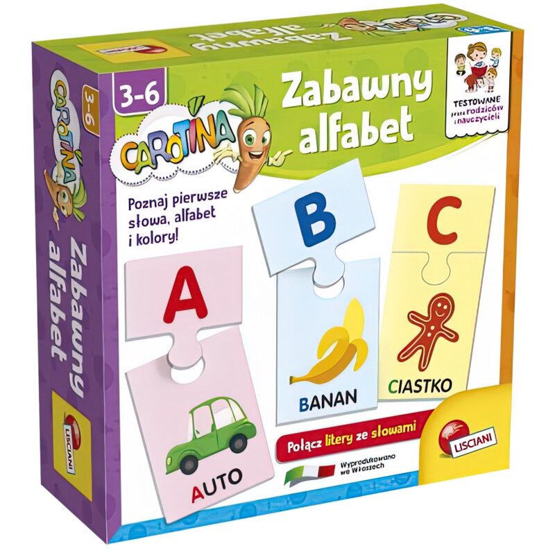 Gra edukacyjna LISCIANI Carotina Zabawny alfabet 304-PL87464