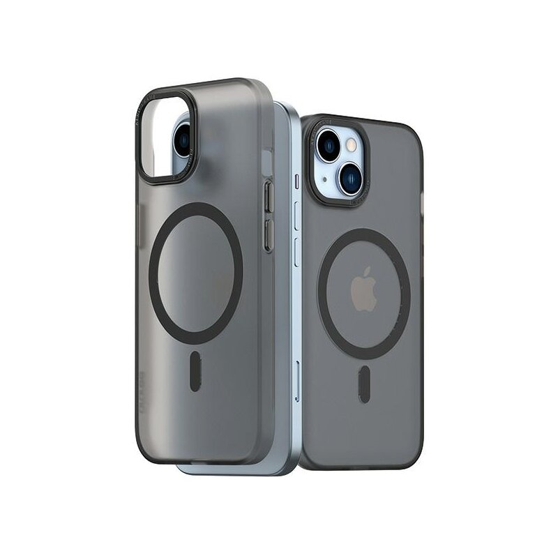 Etui ARAREE Aero Frame do Apple iPhone 15 Przezroczysty-czarny