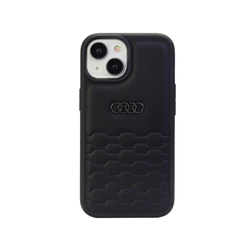 Etui AUDI GT Synthetic Leather do Apple iPhone 15 Plus Czarny