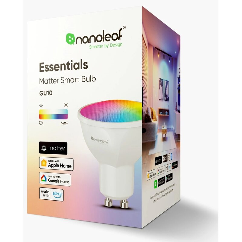 Inteligentna żarówka LED NANOLEAF Essentials Smart ICNF080B021GU10 5W GU10 Matter