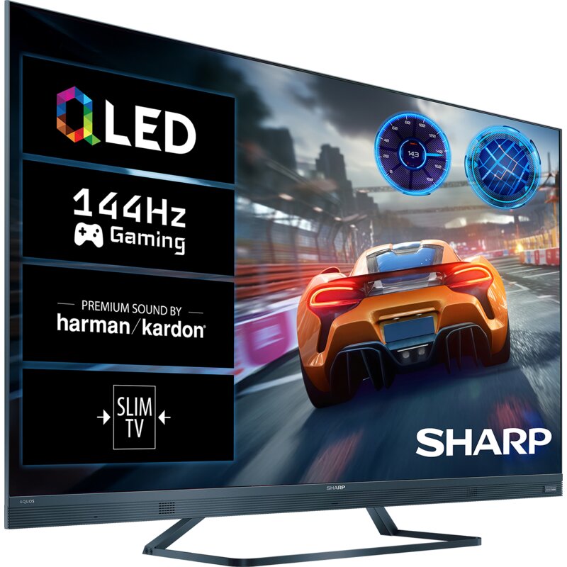 PRODUKT PO EKSPOZYCJI - Telewizor QLED SHARP 50FQ8EG 50'' 4K 144Hz Google TV Quantum Dot