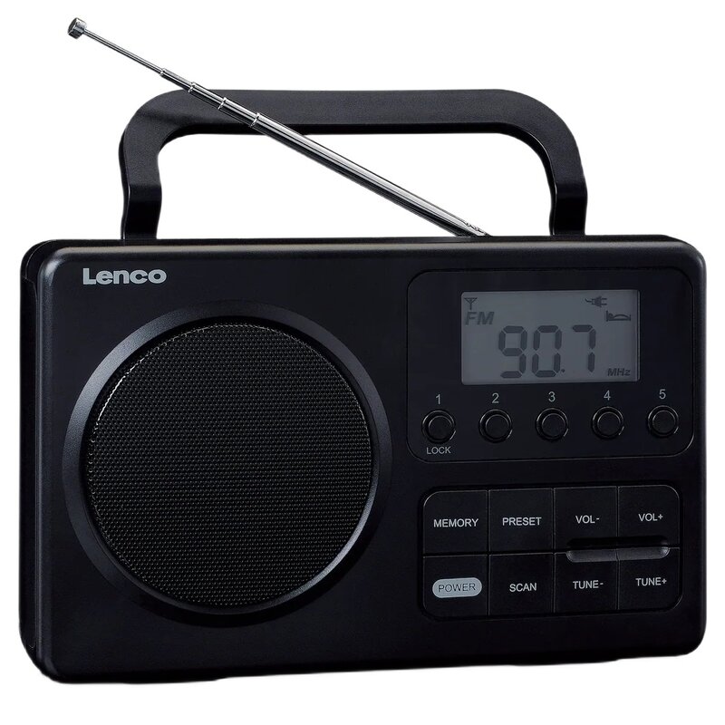 Lenco MPR-035BK Radio FM Czarny