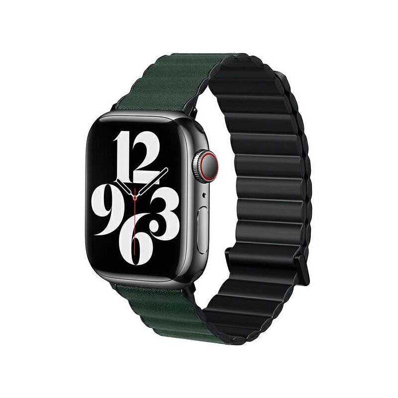 Pasek BELINE Magnetic Pro do Apple Watch do koperty 38/40/41mm Czarno-zielony