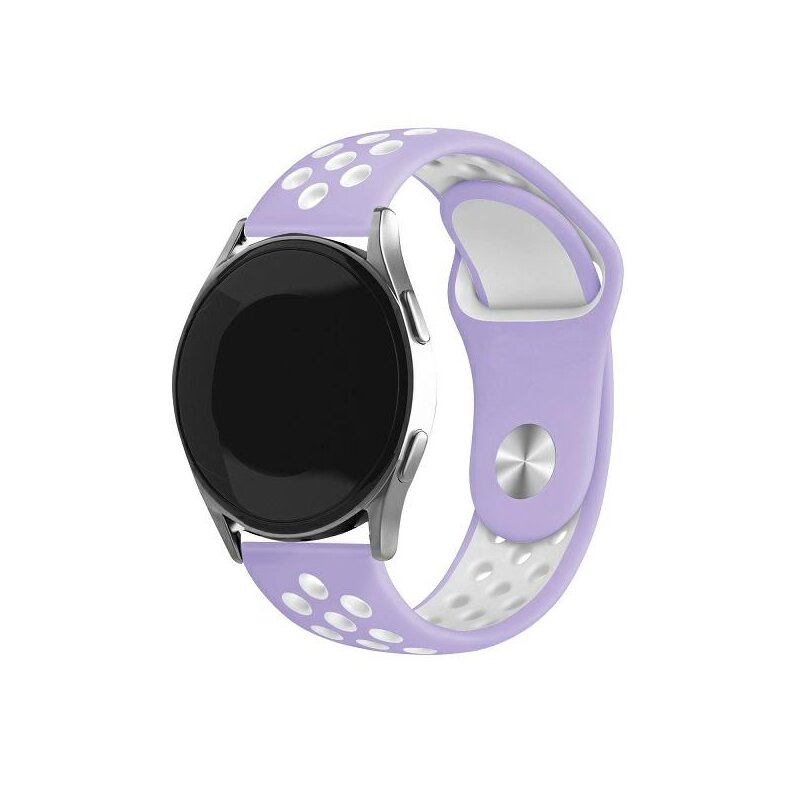 Pasek BELINE Sport Silicone szerokość 20mm Fioletowo-biały