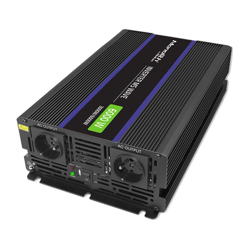Qoltec Monolith 12/230V 3000/6000W Czarny