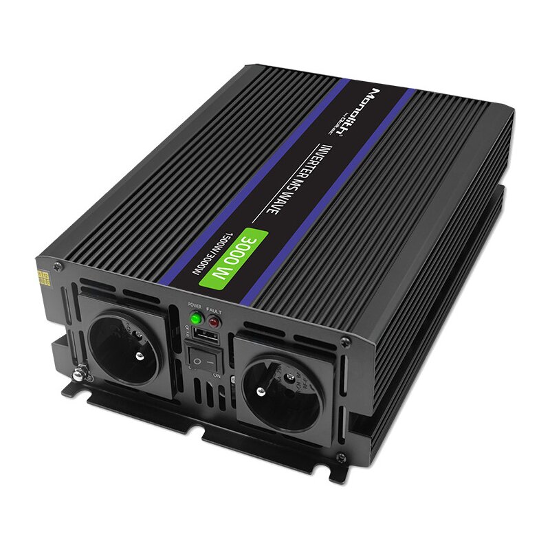 Qoltec Monolith 12/230V 1500/3000W Czarny
