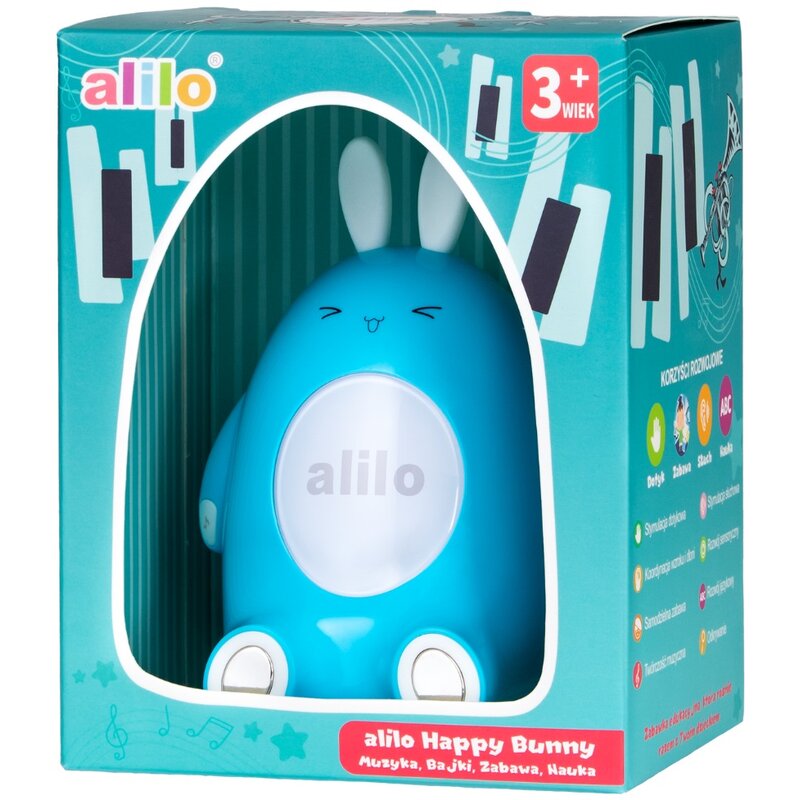 Zabawka edukacyjna ALILO Happy Bunny P1 Niebieski