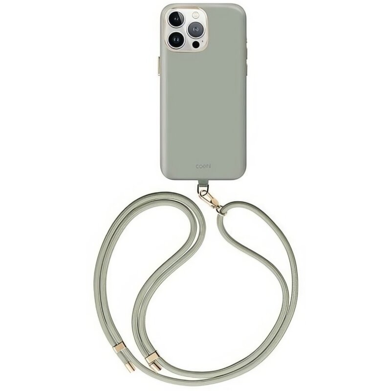 Etui UNIQ Coehl Creme Magnetic Charging do Apple iPhone 15 Pro Szałwiowy