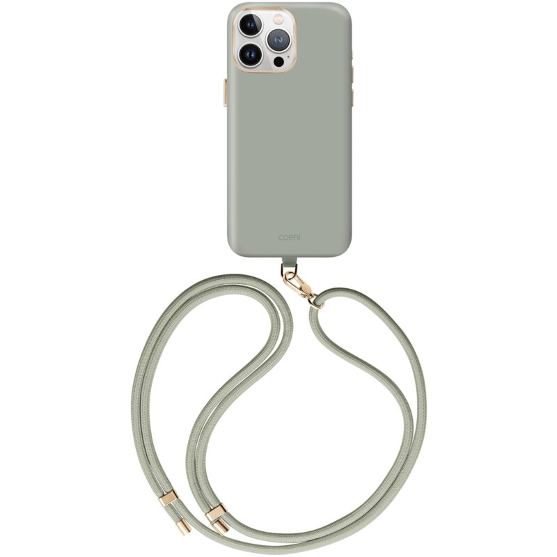 Etui UNIQ Coehl Creme do Apple iPhone 15 Pro Max Szałwia