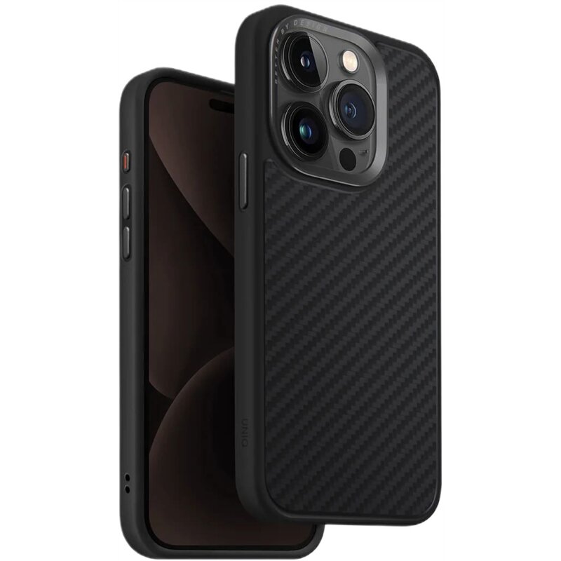 Etui UNIQ Keva MagClick Charging do Apple iPhone 15 Pro Max Czarny