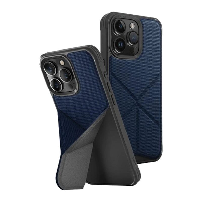 Etui UNIQ Transforma Magclick Charging do Apple iPhone 15 Pro Granatowy