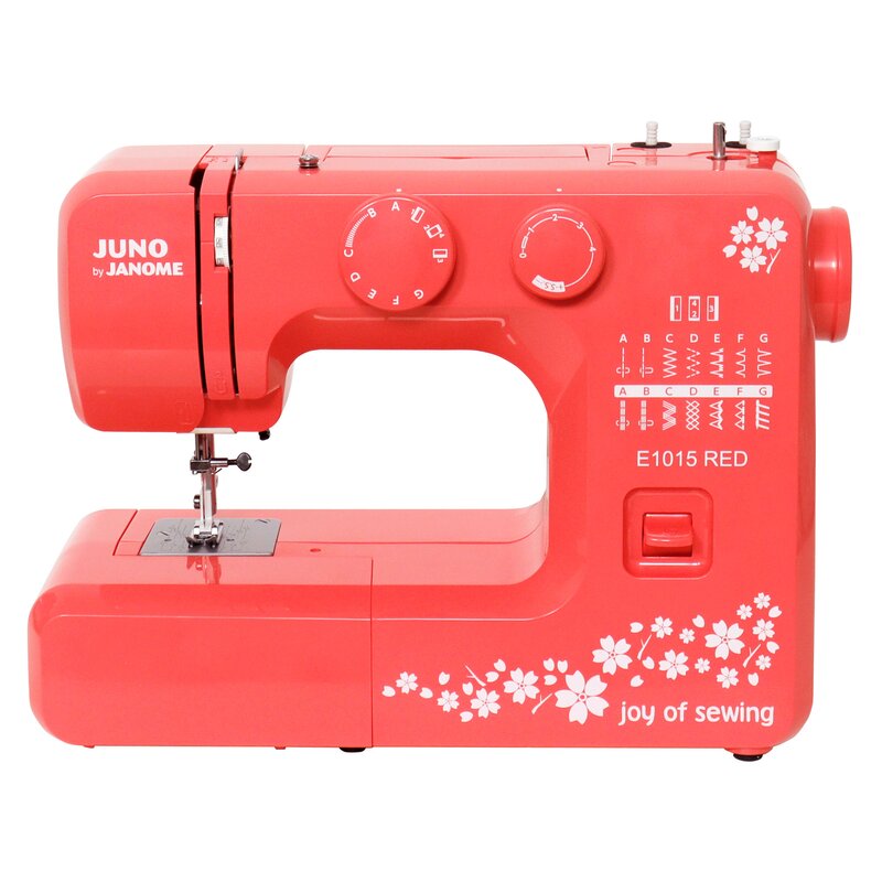 Maszyna do szycia JANOME Juno E1015 Czerwony