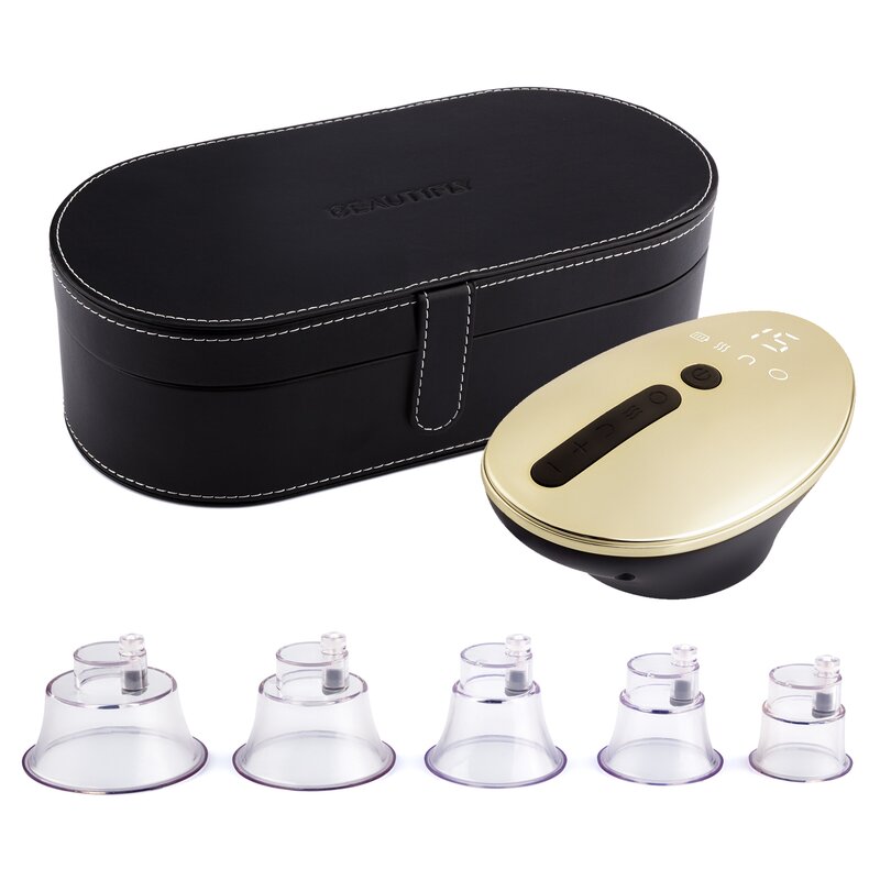 Ujędrniający masażer antycellulitowy do twarzy i ciała BEAUTIFLY Golden Therm Body Revive, bańka masująca