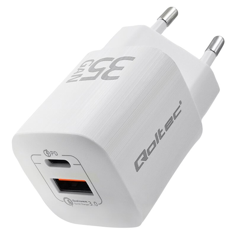 QOLTEC ŁADOWARKA SIECIOWA 35W GAN ULTRA | 5-20V |