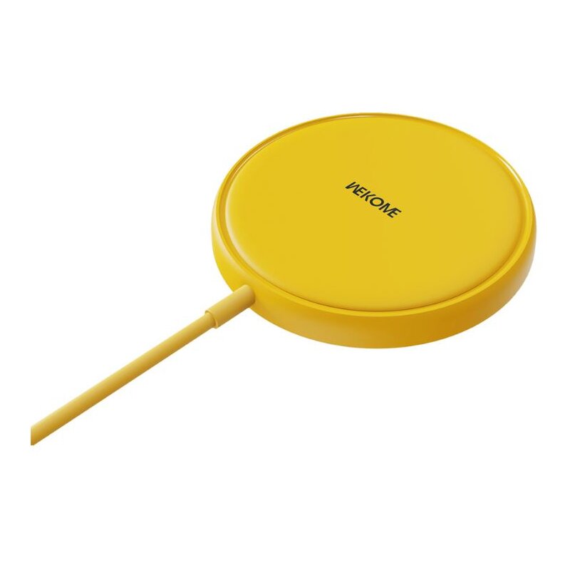 Ładowarka indukcyjna WEKOME WP-U166 Tint Series  15W Żółty Qi MagSafe
