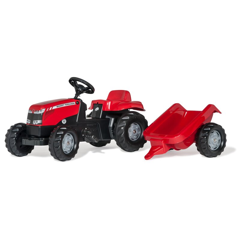 Jeździk ROLLY TOYS Kid Massey Fergusson 012305 z przyczepą